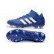 Crampons Foot pour Hommes Adidas Nemeziz Messi 18.1 FG Bleu Blanc