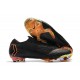 Chaussures de Football - Nike Mercurial Vapor XII Elite FG Noir Orange Total Blanc