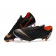 Chaussures de Football - Nike Mercurial Vapor XII Elite FG Noir Orange Total Blanc