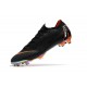 Chaussures de Football - Nike Mercurial Vapor XII Elite FG Noir Orange Total Blanc