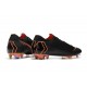 Chaussures de Football - Nike Mercurial Vapor XII Elite FG Noir Orange Total Blanc