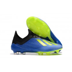 Nouveau Chaussures de football Adidas X 18.1 FG - Bleu Jaune Noir