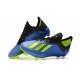 Nouveau Chaussures de football Adidas X 18.1 FG - Bleu Jaune Noir