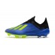 Nouveau Chaussures de football Adidas X 18.1 FG - Bleu Jaune Noir