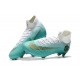 Nouveau Chaussures de football Nike Mercurial Superfly VI 360 Elite FG Blanc Gris Métallique Orange Total