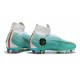 Nouveau Chaussures de football Nike Mercurial Superfly VI 360 Elite FG Blanc Gris Métallique Orange Total