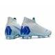 Nouveau Chaussures de football Nike Mercurial Superfly VI 360 Elite FG Argent Vert