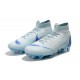 Nouveau Chaussures de football Nike Mercurial Superfly VI 360 Elite FG Argent Vert