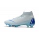 Nouveau Chaussures de football Nike Mercurial Superfly VI 360 Elite FG Argent Vert