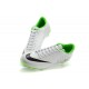 Nike Mercurial Vapor IX FG Terrain Sec Chaussure Homme Blanc Noir Vert Réfléchissant