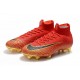 Chaussure de Cristiano Ronaldo Nike Mercurial Superfly VI 360 Elite FG CR7 Jade clair métallisé or vif blanc