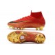 Chaussure de Cristiano Ronaldo Nike Mercurial Superfly VI 360 Elite FG CR7 Jade clair métallisé or vif blanc