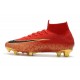 Chaussure de Cristiano Ronaldo Nike Mercurial Superfly VI 360 Elite FG CR7 Jade clair métallisé or vif blanc