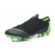 Chaussures de Football - Nike Mercurial Vapor XII Elite FG Noir Orange Total Blanc