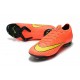 Chaussures de Football - Nike Mercurial Vapor XII Elite FG Noir Orange Total Blanc