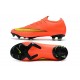 Chaussures de Football - Nike Mercurial Vapor XII Elite FG Noir Orange Total Blanc