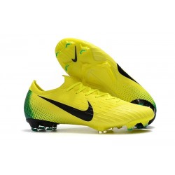 Crampon de Foot Nike Mercurial Vapor XII Elite FG Jaune Volt Noir