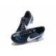 Nouveau Crampons Nike Mercurial Vapor 9 FG Noir Blanc Bleu