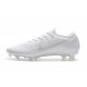 Crampon de Foot Nike Mercurial Vapor XII Elite FG Argent Bleu Jaune