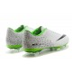 Nike Mercurial Vapor IX FG Terrain Sec Chaussure Homme Blanc Noir Vert Réfléchissant