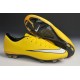 2014 Crampons de Foot Nike Mercurial Vapor X FG Homme Jaune Blanc