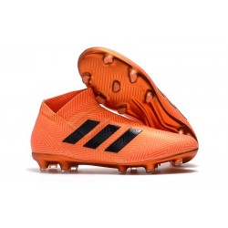 Neuf - Crampons de football Adidas Nemeziz 18+ FG - Noir Orange