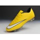 2014 Crampons de Foot Nike Mercurial Vapor X FG Homme Jaune Blanc