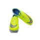 2014 Crampons de Foot Nike Mercurial Vapor X FG Homme Jaune Bleu